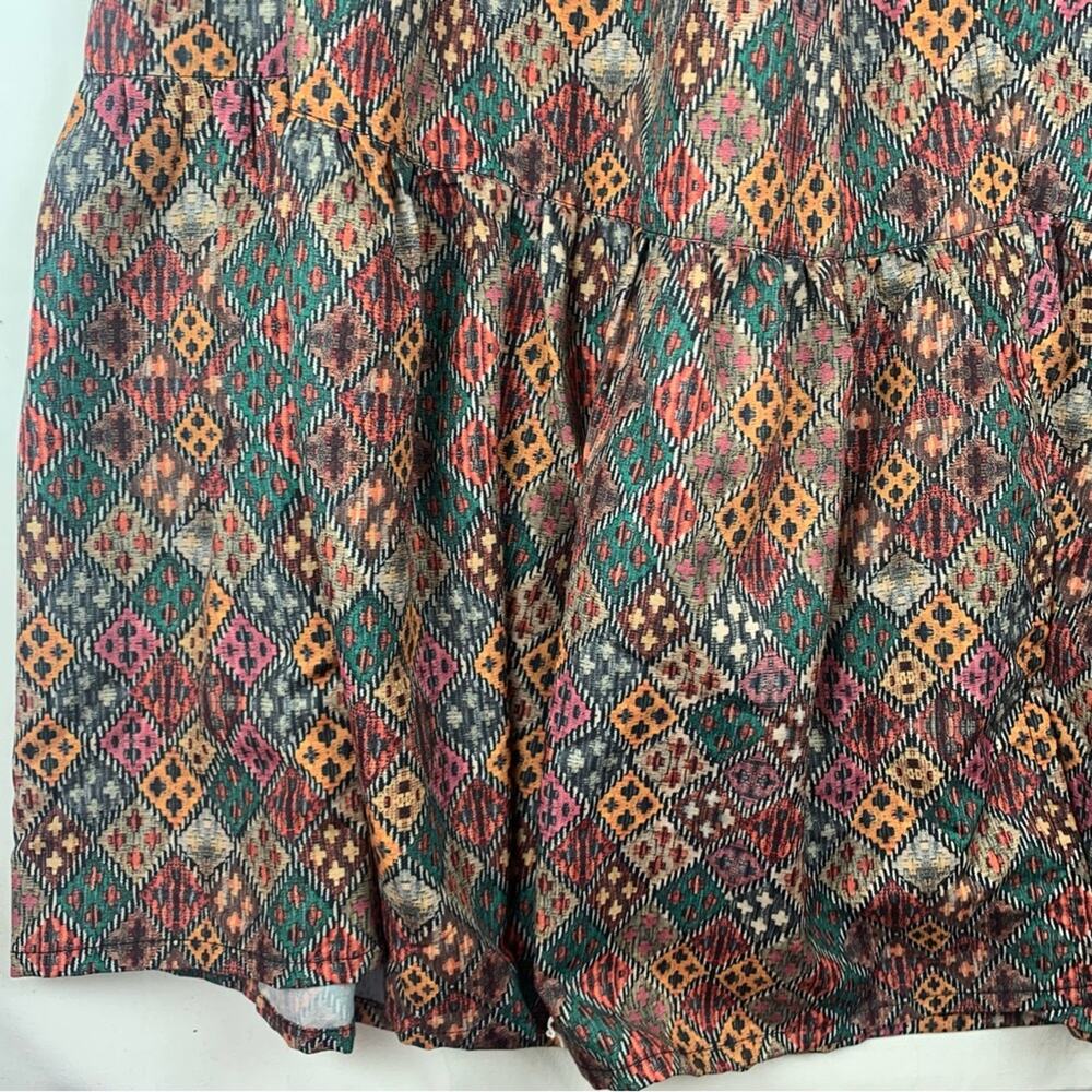 World Market women's small medium maxi dress printed boho multi color prairie - Picture 7 of 11